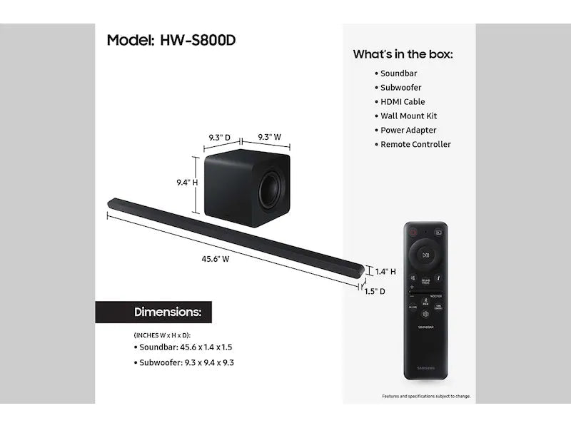 Samsung S-Series Ultra Slim Soundbar