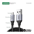 UGREEN USB-A to Micro USB Braided Cable & Aluminum Body, Fast Charge, 1.5M - US290 6014