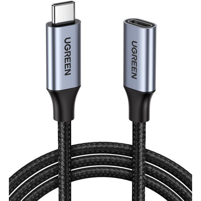 UGREEN USB-C Cable Extension Male to Female, Thunderbolt 3 support 4K@60Hz, 10Gbps, 100W, 1M - US372 30205