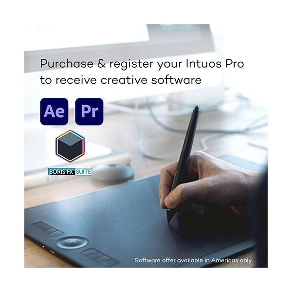 Wacom PTH660 Intuos Pro Digital Graphic Drawing Tablet for Mac or PC, Medium, New Model