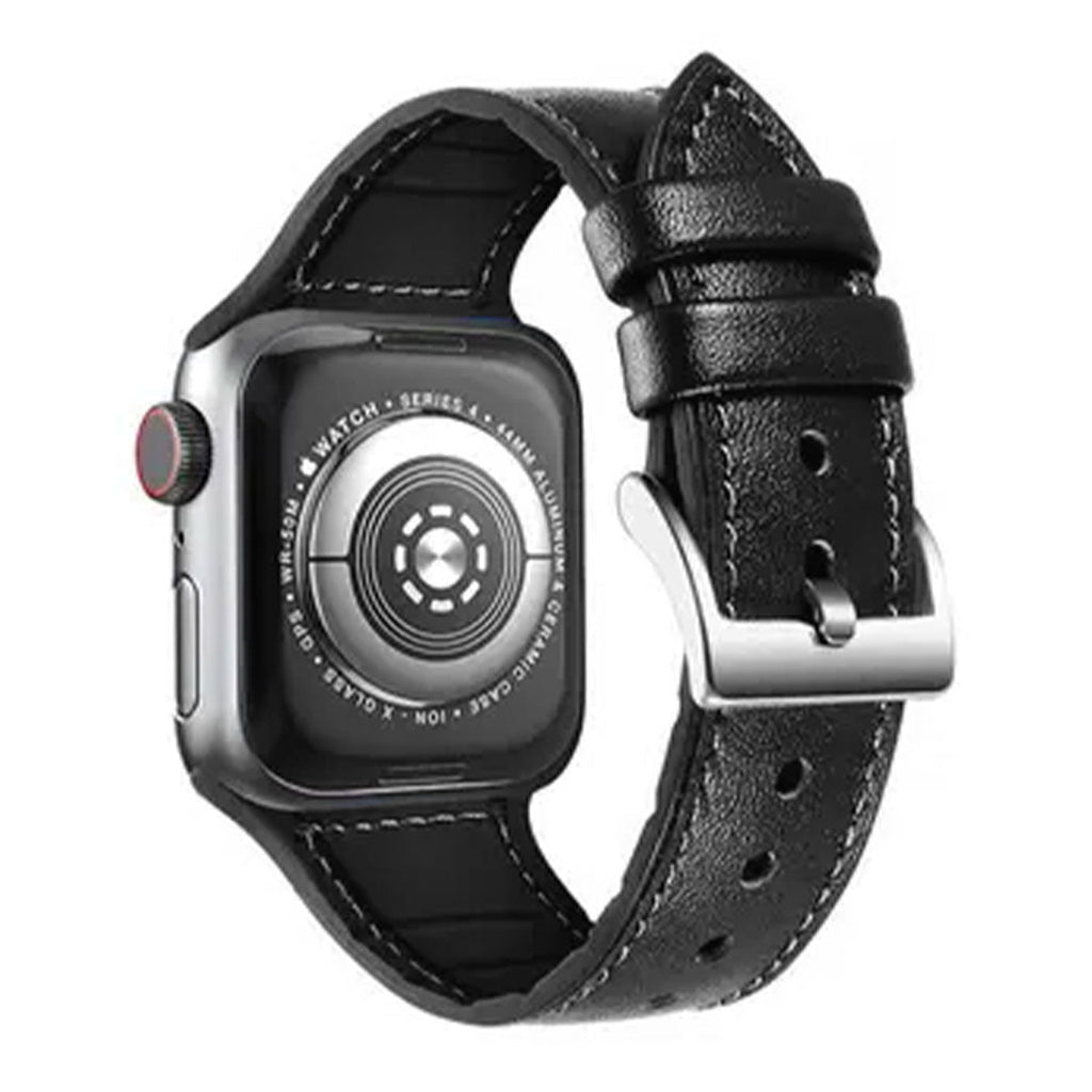 Green Lion Leather Link Watch Strap For Apple Watch
