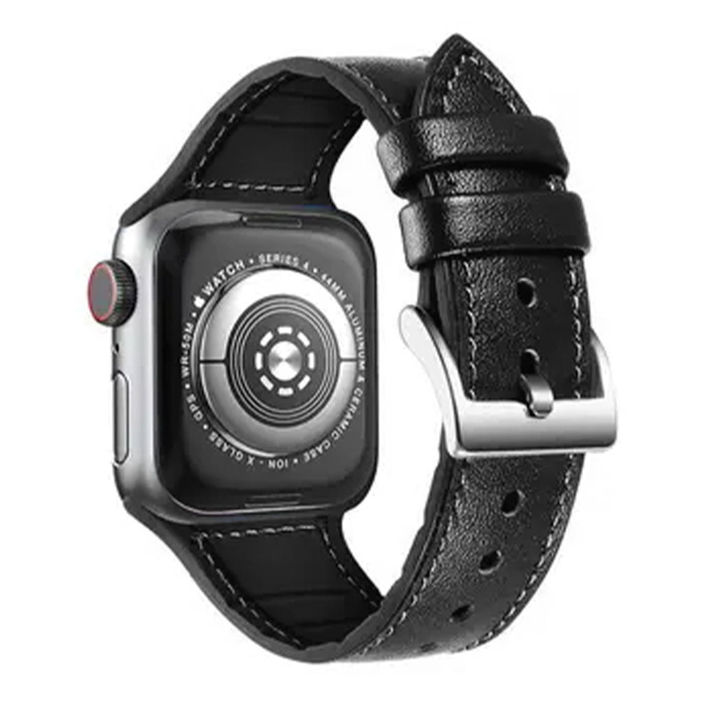 Green Lion Leather Link Watch Strap For Apple Watch