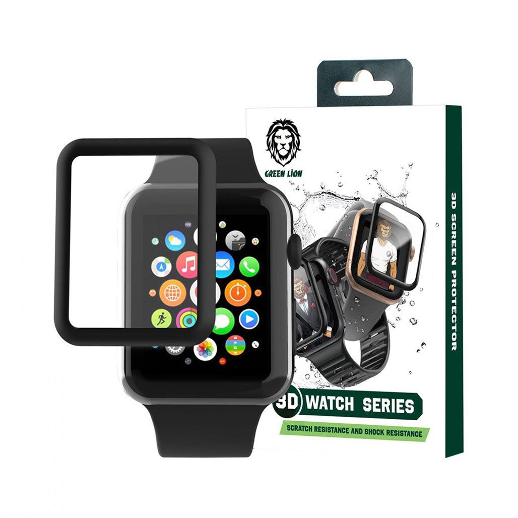 Green Lion 3D HD Glass Screen Protector For Apple Watch 41mm.