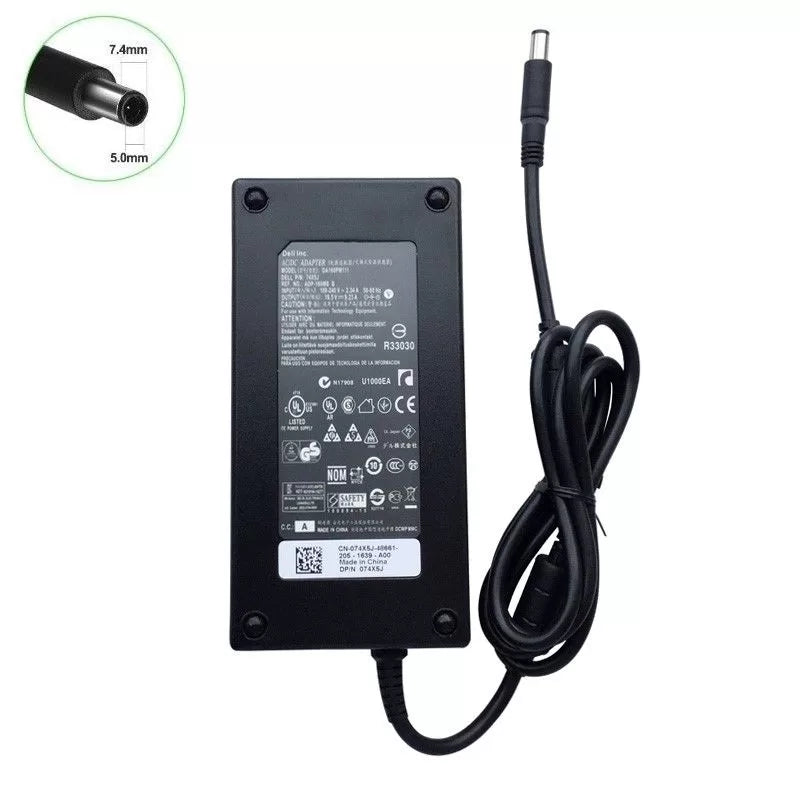 Original Adapter Charger Dell 19.5V 9.23A 180W 7.4x5.0mm