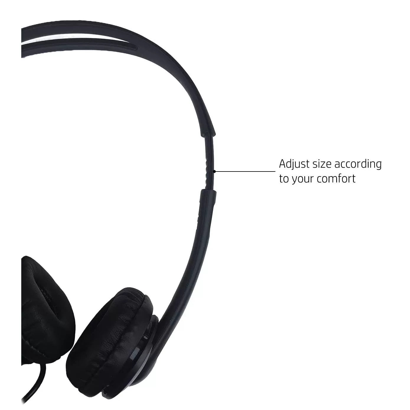 HP Wired Mic Headset T1A66AA, with Microphone for PC (3.5mm Stereo Connector)
